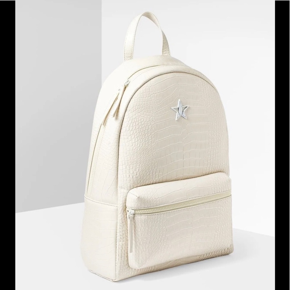 Jeffree Star Cosmetics vanilla crocodile backpack